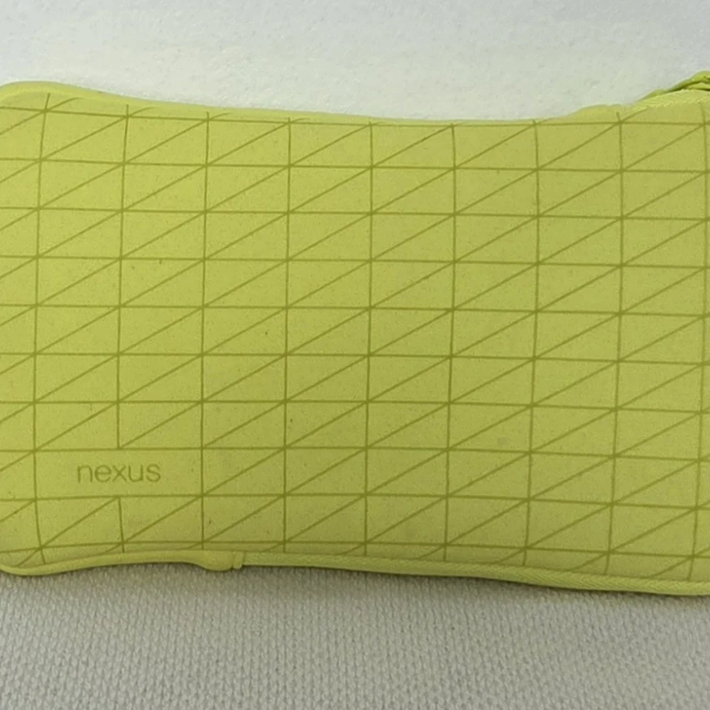 Yellow Geometric Tablet/Phone Sleeve - Padded Zip Case